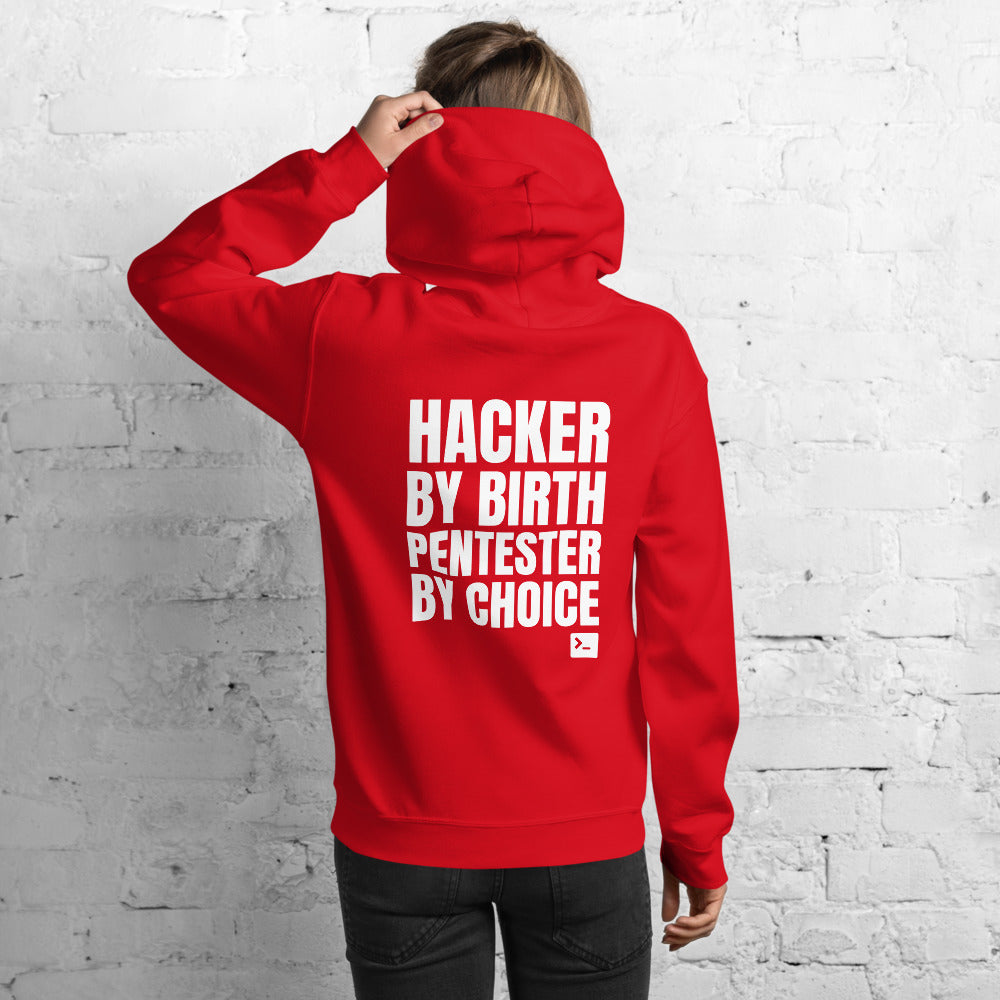 Hacker by birth Pentester by choice - Unisex Hoodie by DarkByteGear