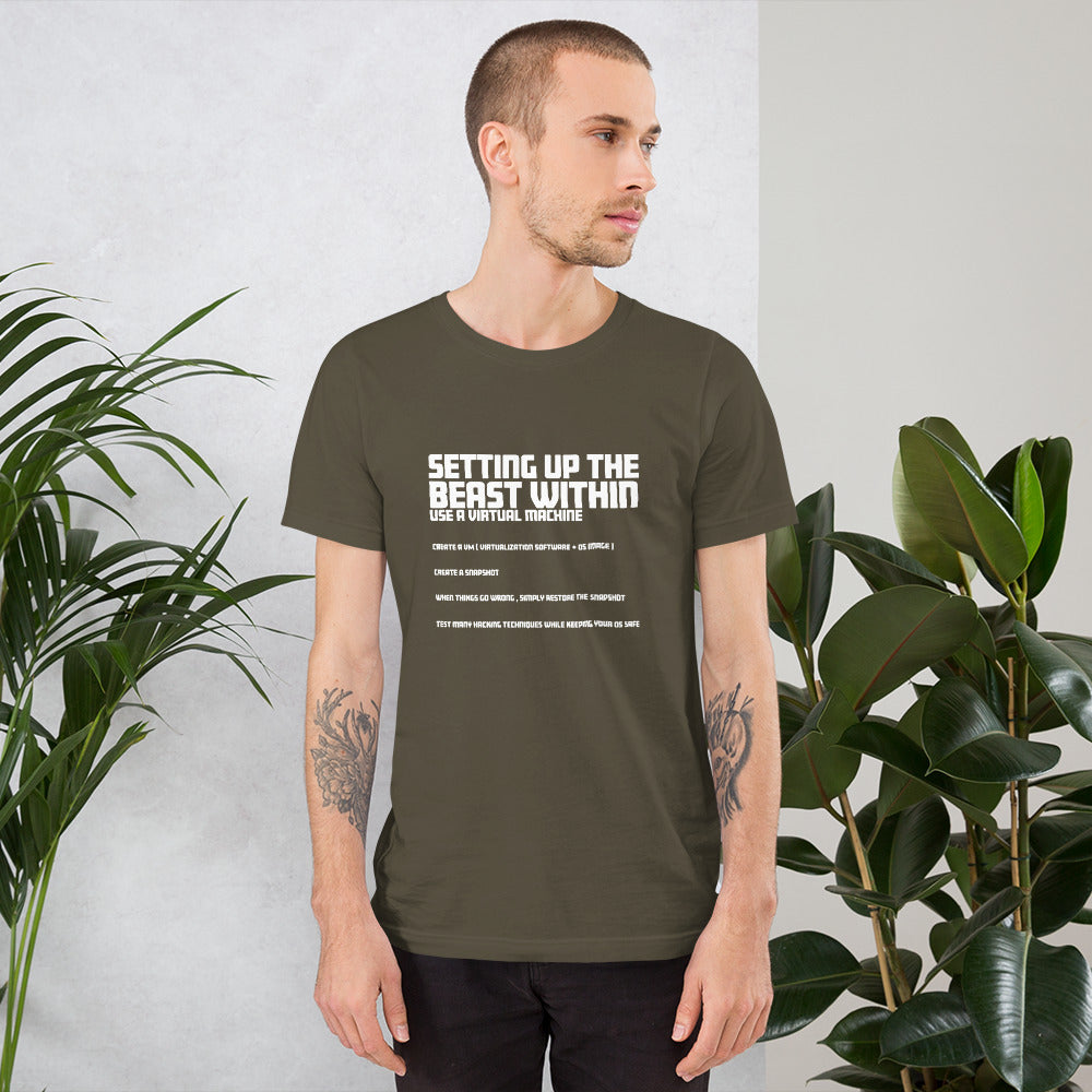 Setting Up the beast within - Short-Sleeve Unisex T-Shirt by DarkByteGear
