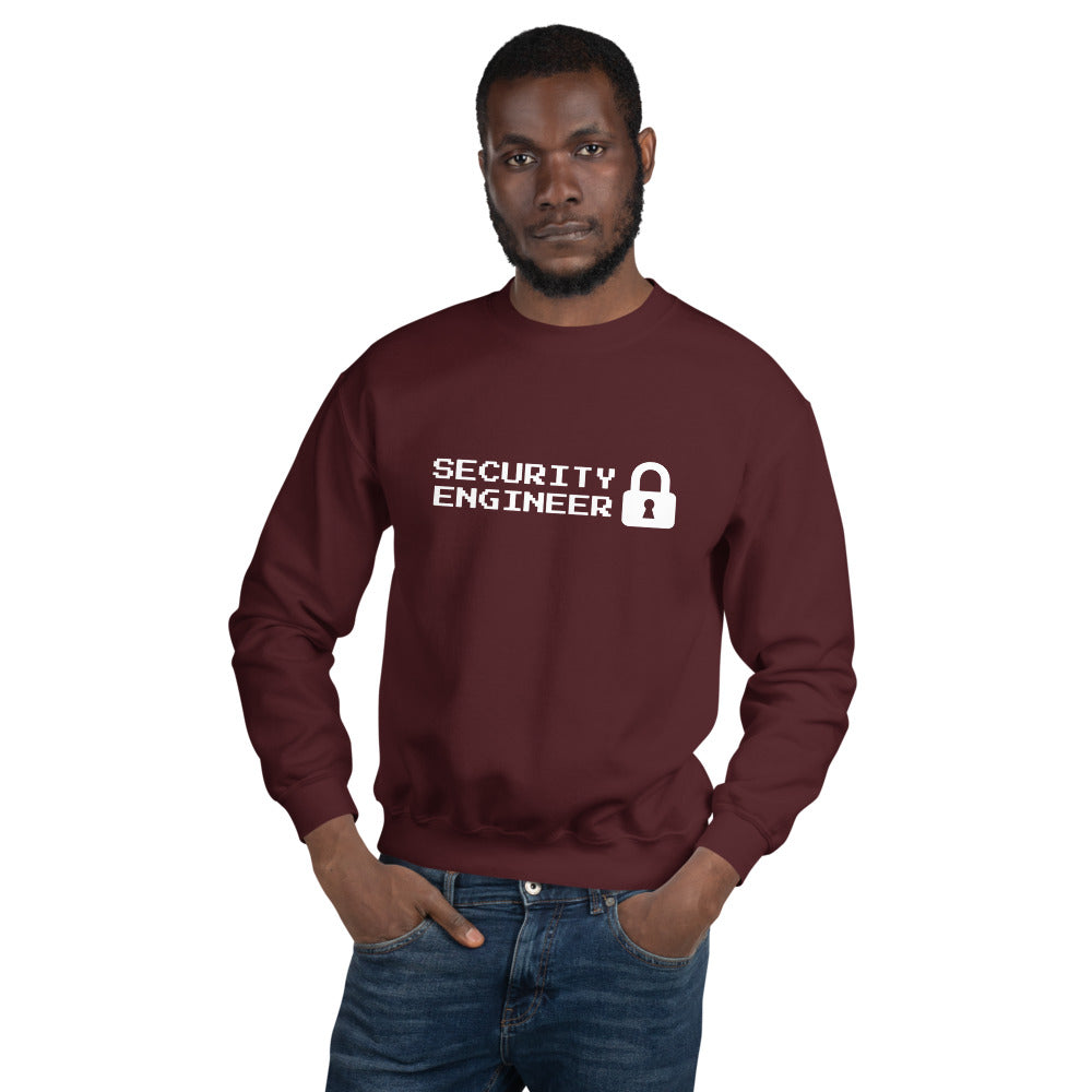 Security engineer - Unisex Sweatshirt (white text) by DarkByteGear
