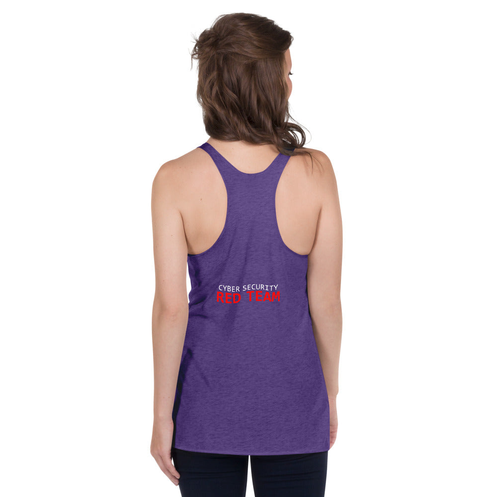 Cyber Security Red Team - Women's Racerback Tank by DarkByteGear