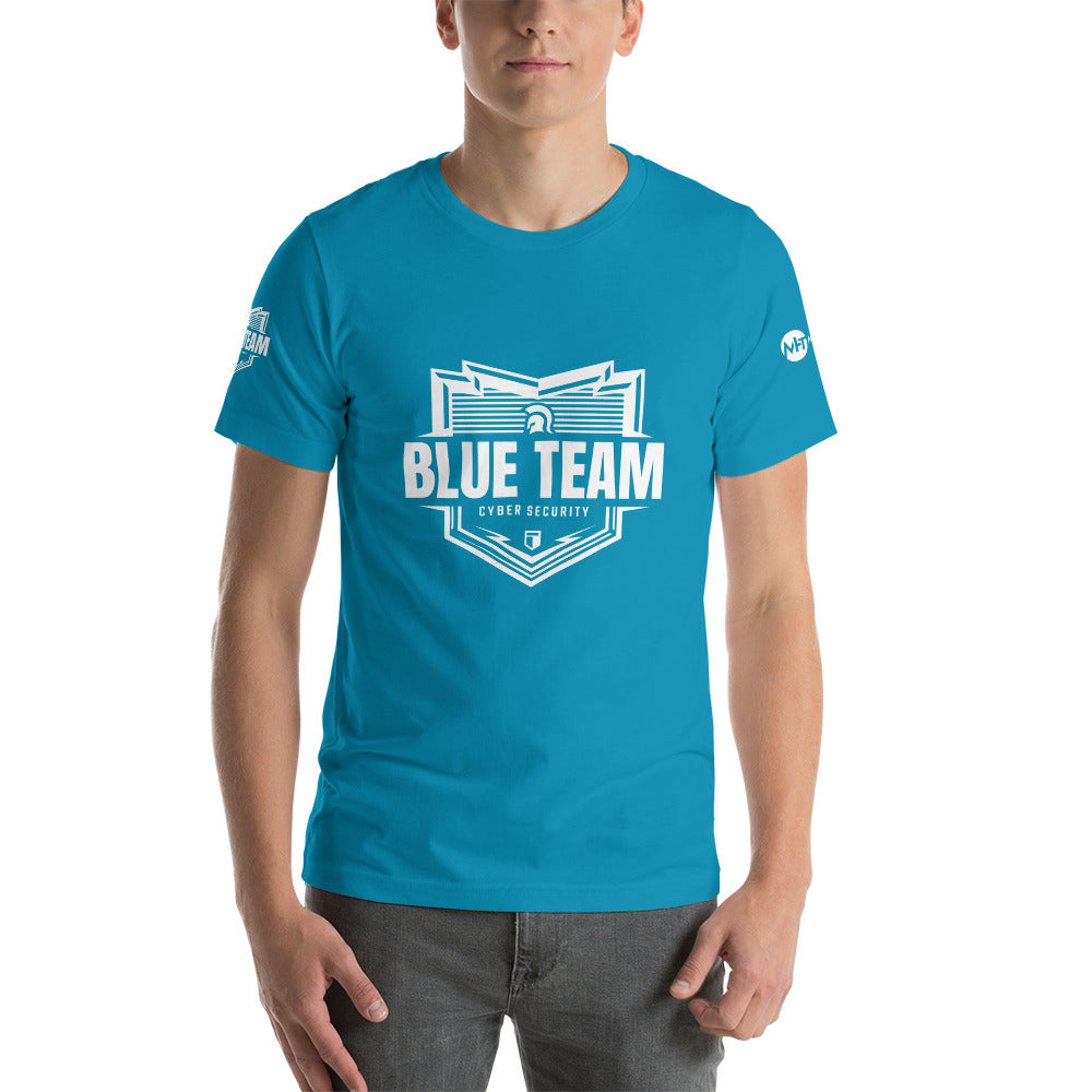 Cyber Security Blue Team v1 - Short-Sleeve Unisex T-Shirt by DarkByteGear