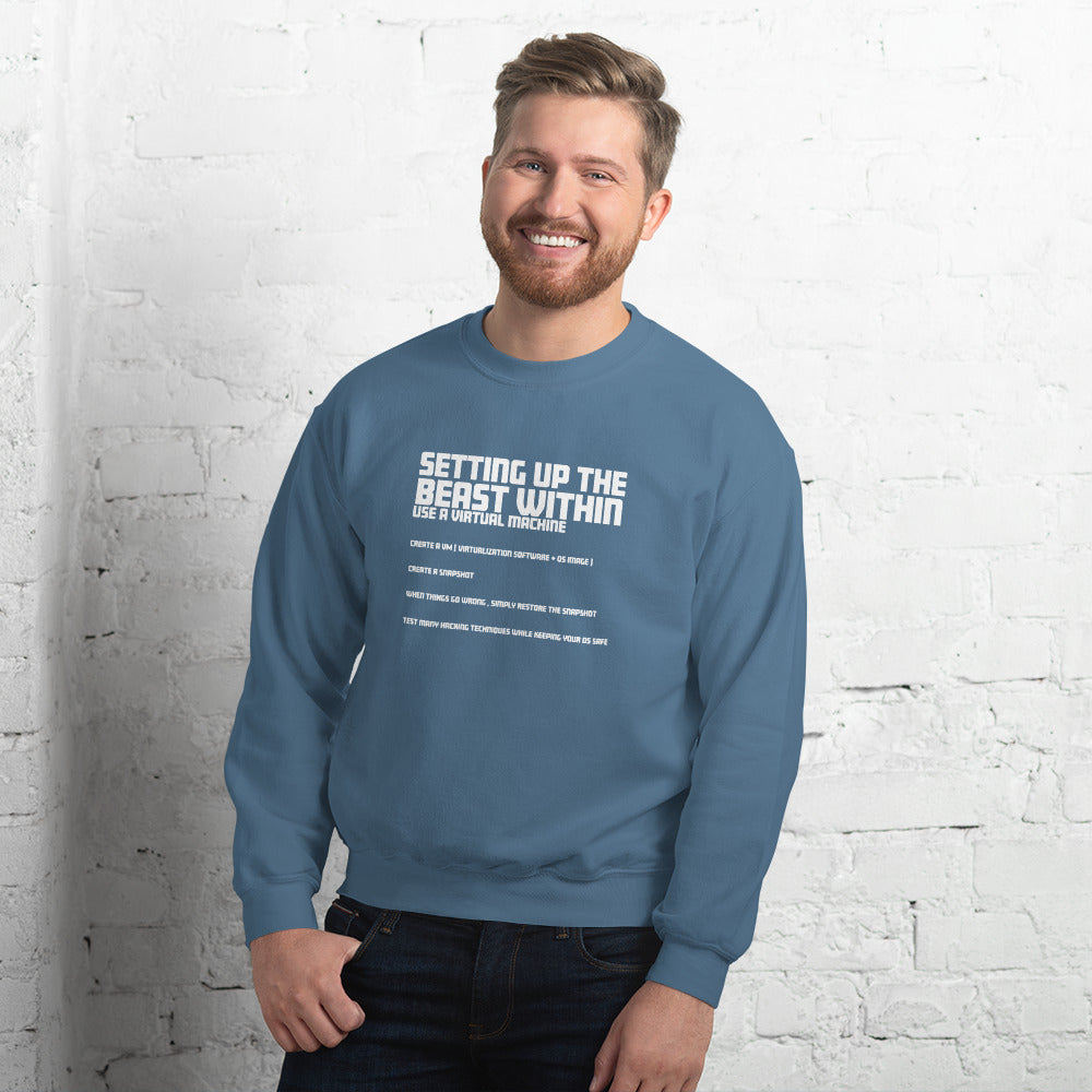 Setting Up the beast within - Unisex Sweatshirt by DarkByteGear