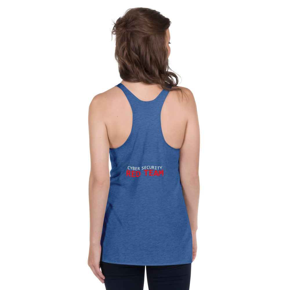 Cyber Security Red Team - Women's Racerback Tank by DarkByteGear