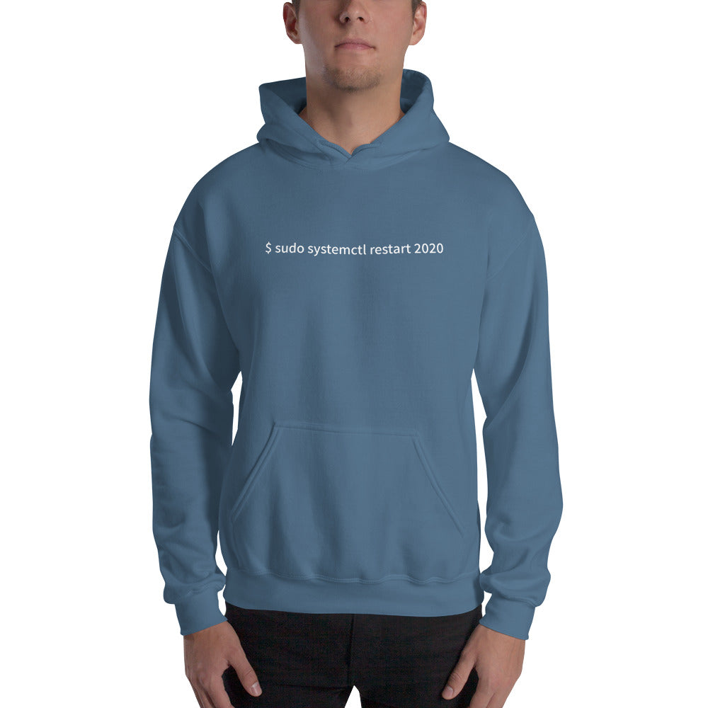 $ sudo systemctl restart 2020 - Unisex Hoodie by DarkByteGear