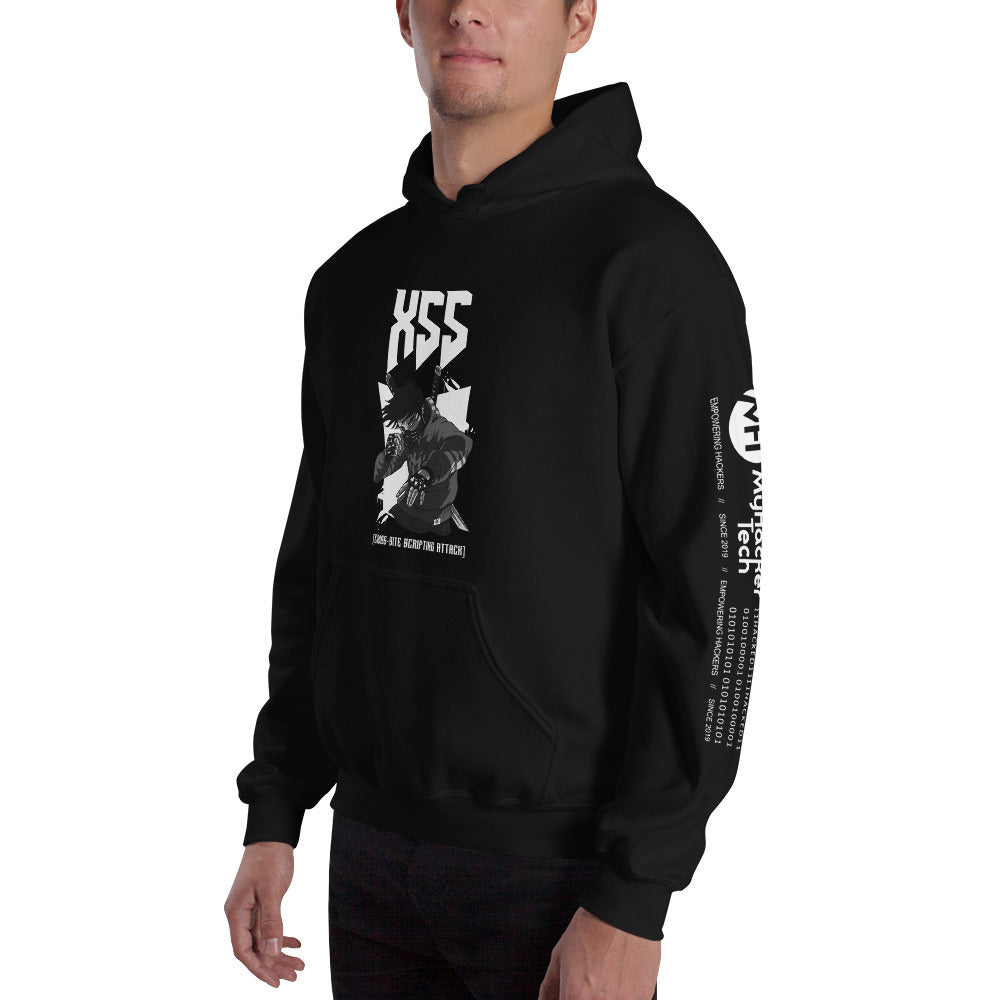 XSS cross-site scripting attack - Unisex Hoodie by DarkByteGear