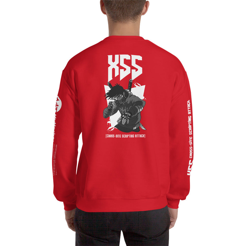 XSS cross-site scripting attack - Unisex Sweatshirt by DarkByteGear