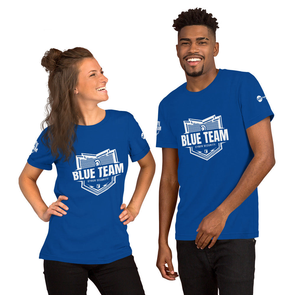 Cyber Security Blue Team v1 - Short-Sleeve Unisex T-Shirt by DarkByteGear