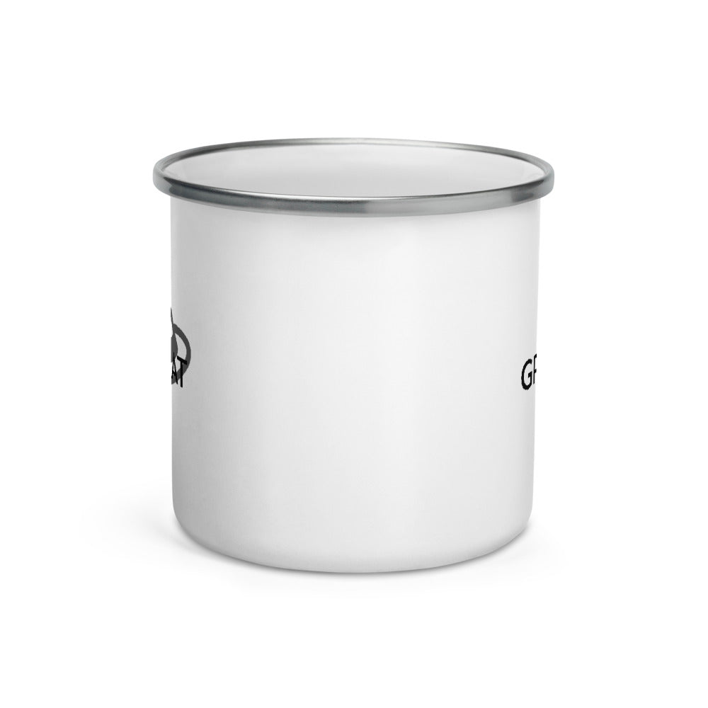 Grey Hat Hacker - Enamel Mug by DarkByteGear