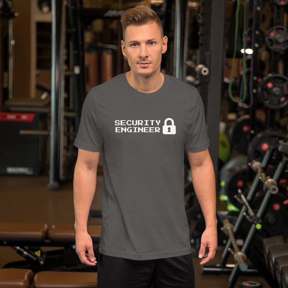 Security engineer - Short-Sleeve Unisex T-Shirt (white text) by DarkByteGear
