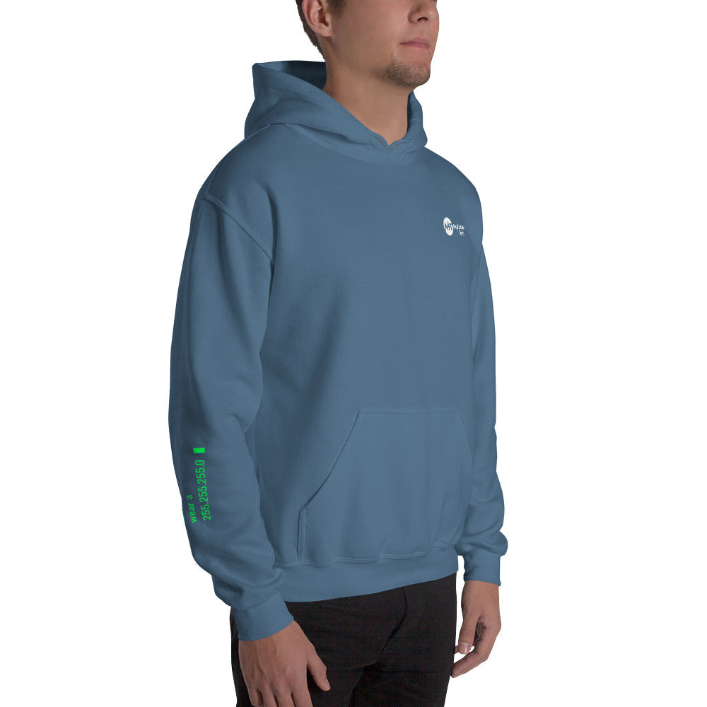 stay at at home, wear a mask v2 - Unisex Hoodie (with all sides design) by DarkByteGear