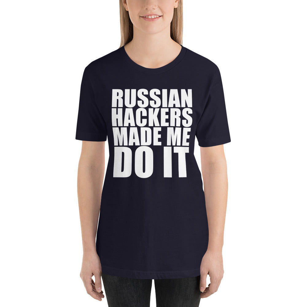 Russian hacker - Short-Sleeve Unisex T-Shirt by DarkByteGear