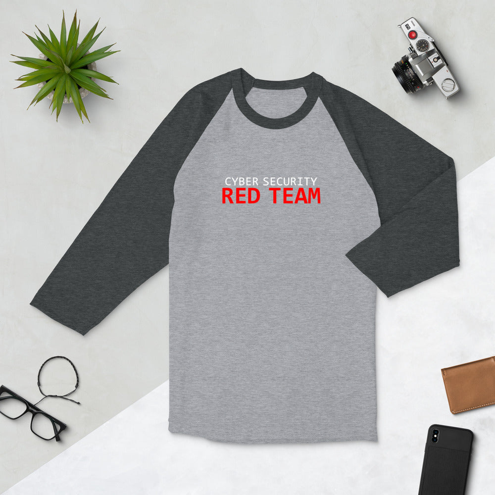 Cyber Security Red Team - 3/4 sleeve raglan shirt by DarkByteGear