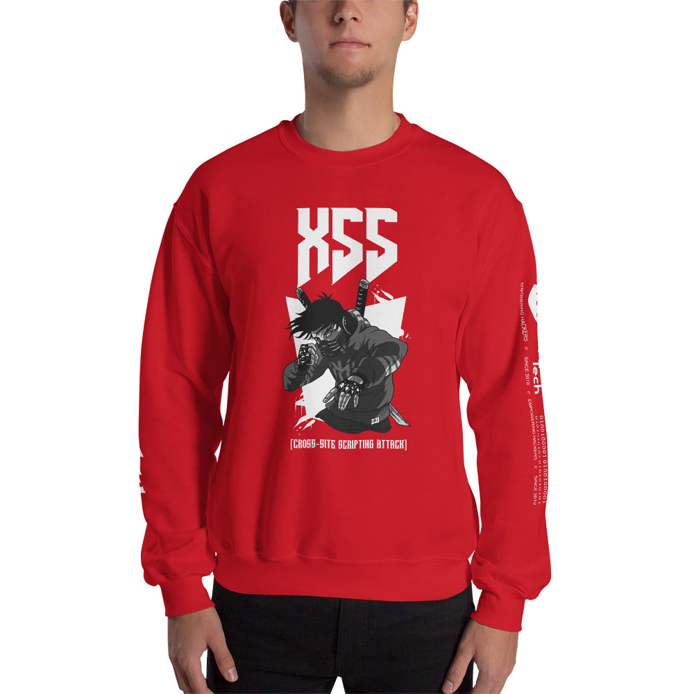 XSS cross-site scripting attack - Unisex Sweatshirt by DarkByteGear