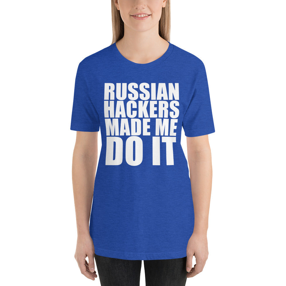 Russian hacker - Short-Sleeve Unisex T-Shirt by DarkByteGear