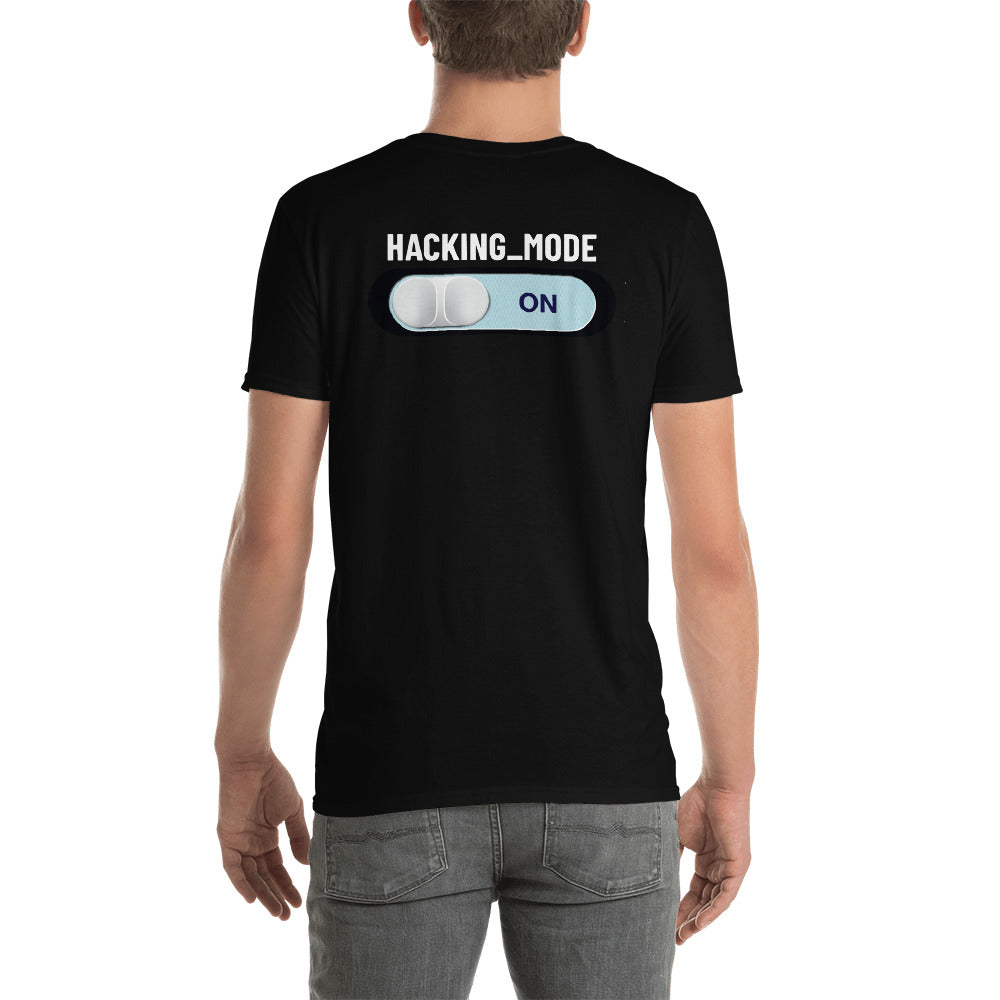 Hacking mode ON - Short-Sleeve Unisex T-Shirt by DarkByteGear