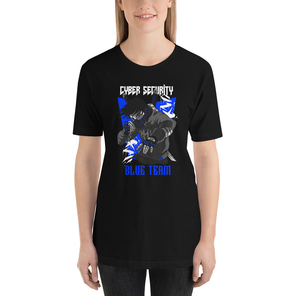 Cyber Security Blue Team V3 - Short-Sleeve Unisex T-Shirt by DarkByteGear