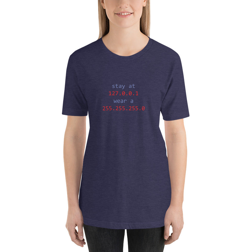 stay at at home, wear a mask - Short-Sleeve Unisex T-Shirt ( v1 ) by DarkByteGear