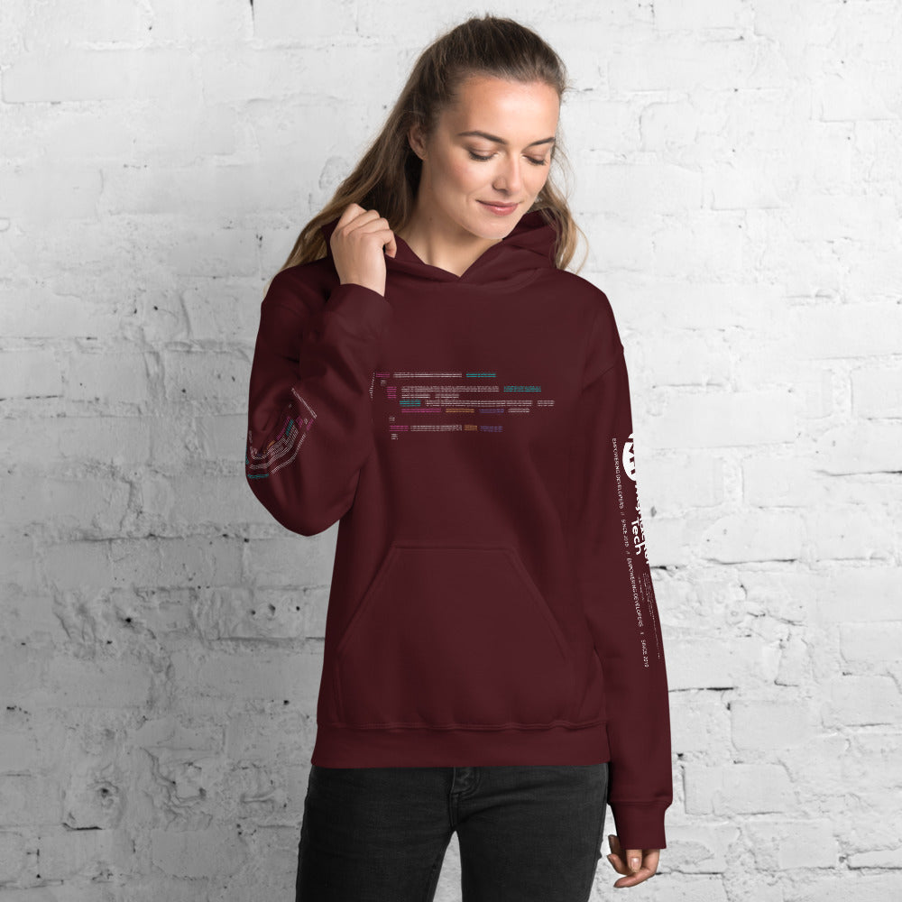 Code in ASCII - Unisex Hoodie by DarkByteGear