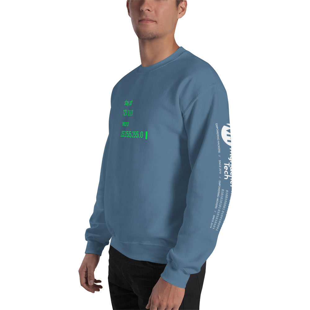 stay at at home, wear a mask v2 - Unisex Sweatshirt (all sides designs) by DarkByteGear