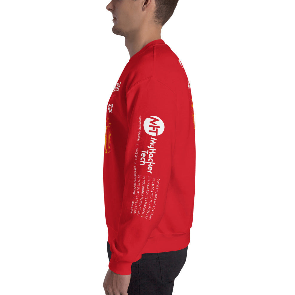 Will give cyber security advice for beer - Unisex Sweatshirt by DarkByteGear