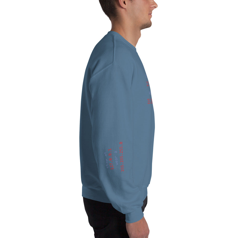 stay at at home, wear a mask v1 - Unisex Sweatshirt (with all side designs) by DarkByteGear