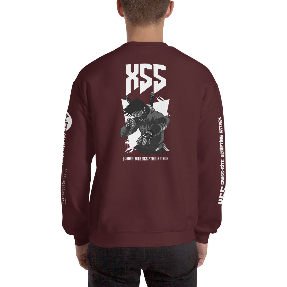 XSS cross-site scripting attack - Unisex Sweatshirt by DarkByteGear
