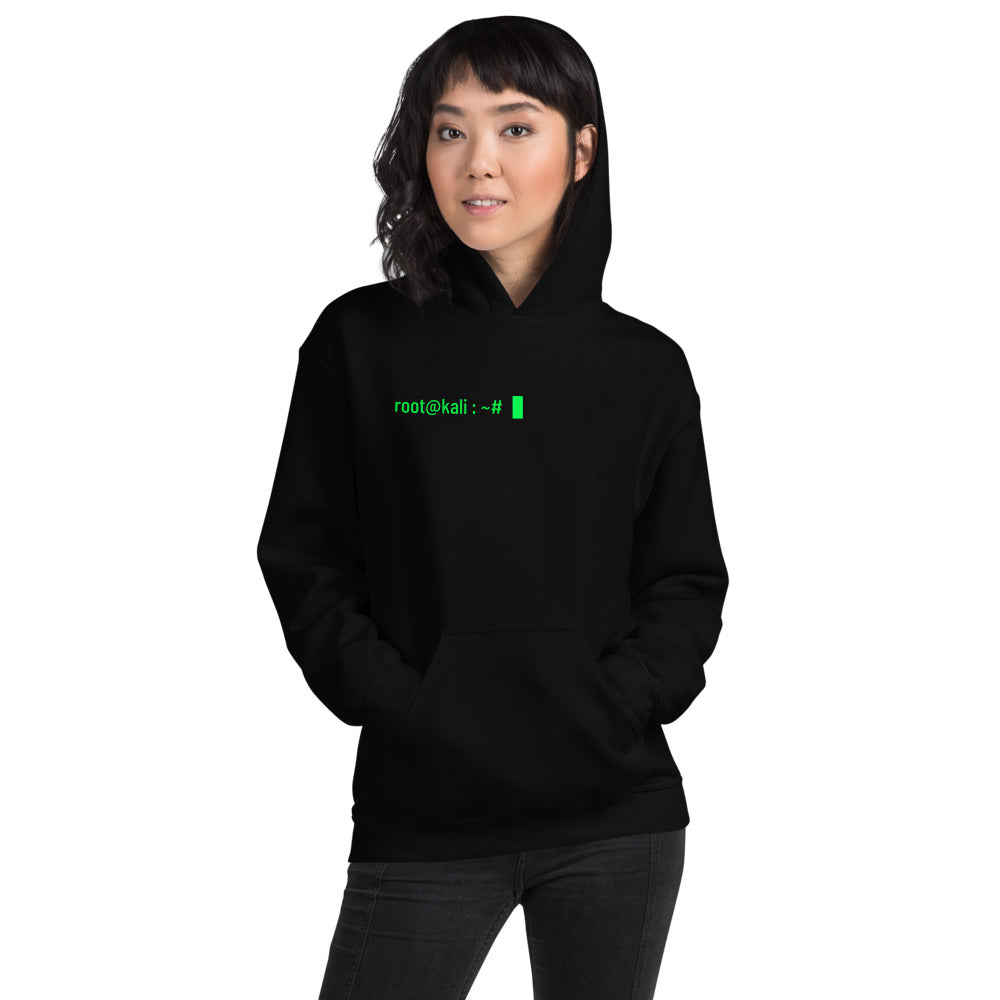 root@kali : ~# - Unisex Hoodie by DarkByteGear