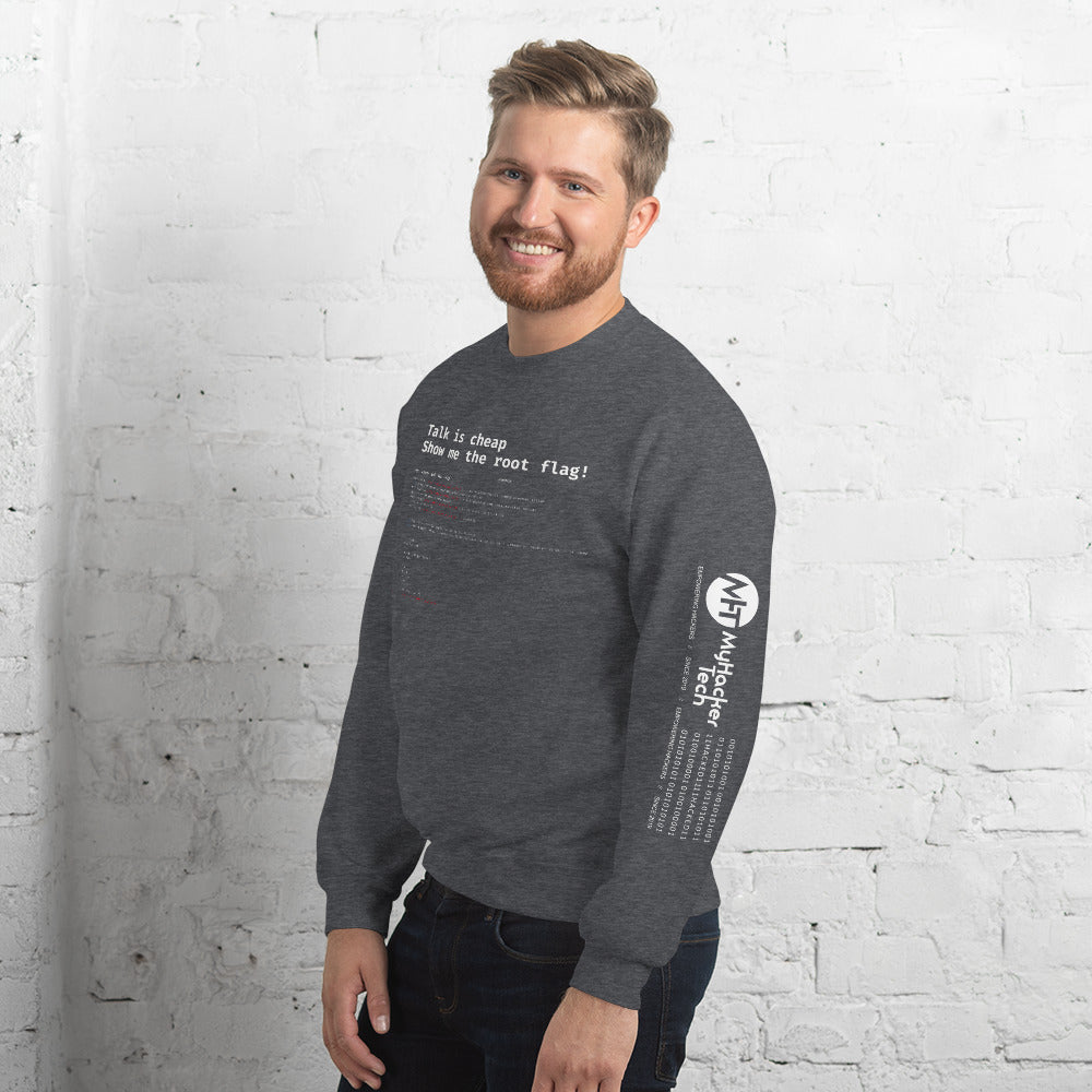 Talk is cheap show me the root - Unisex Sweatshirt by DarkByteGear