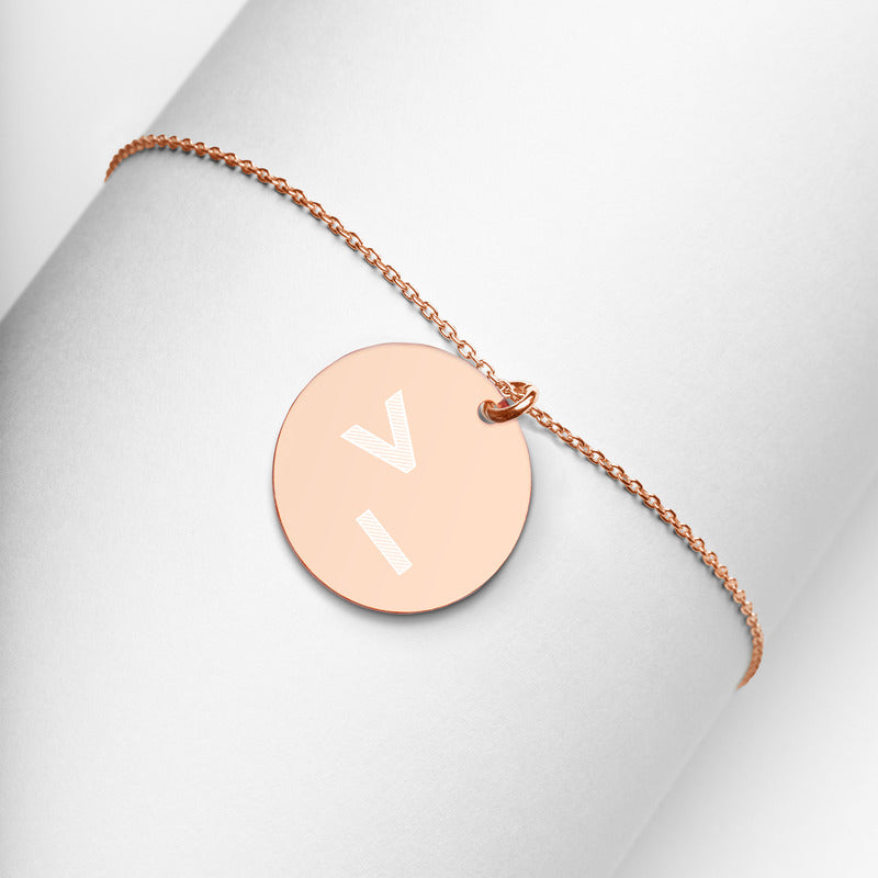 CLI - Engraved Silver Disc Necklace by DarkByteGear