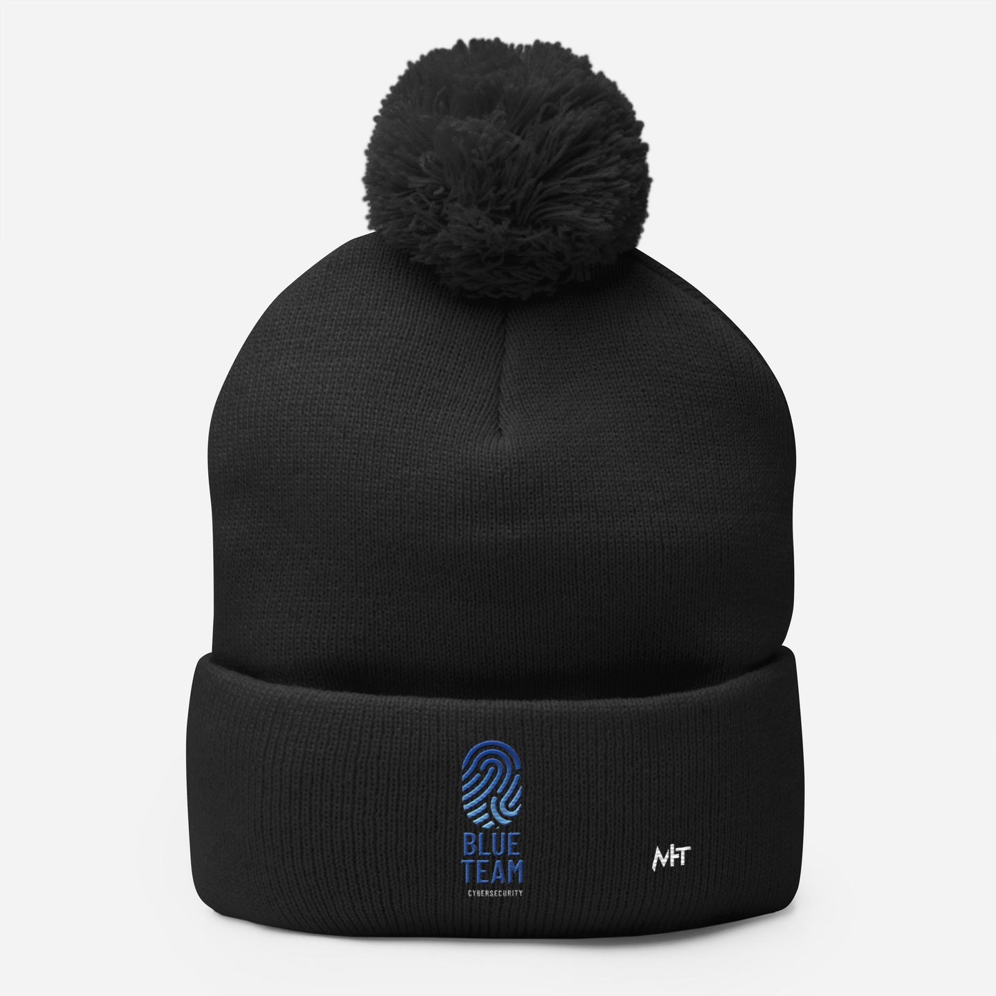 Cyber Security Blue Team V2 - Pom-Pom Beanie by DarkByteGear
