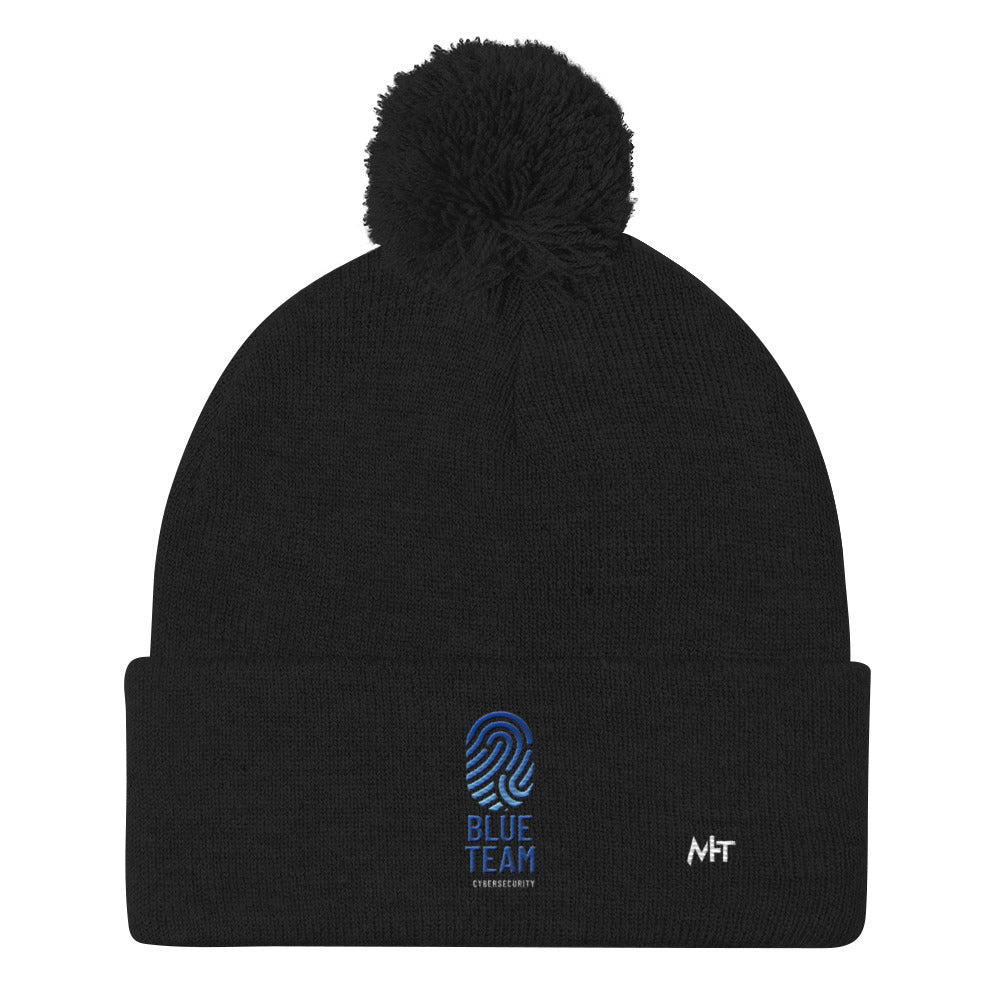 Cyber Security Blue Team V2 - Pom-Pom Beanie by DarkByteGear