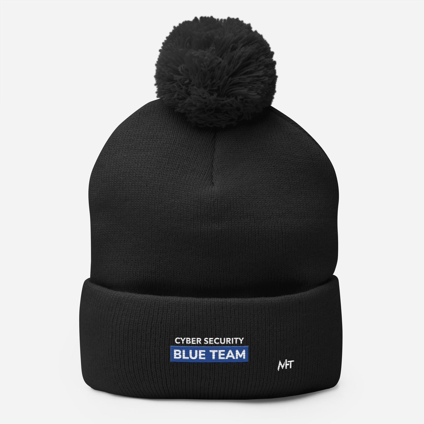 Cyber Security Blue Team V11 - Pom-Pom Beanie by DarkByteGear