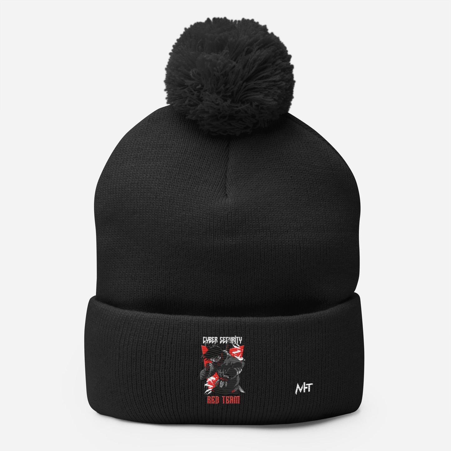 Cyber Security Red Team V3 - Pom-Pom Beanie by DarkByteGear