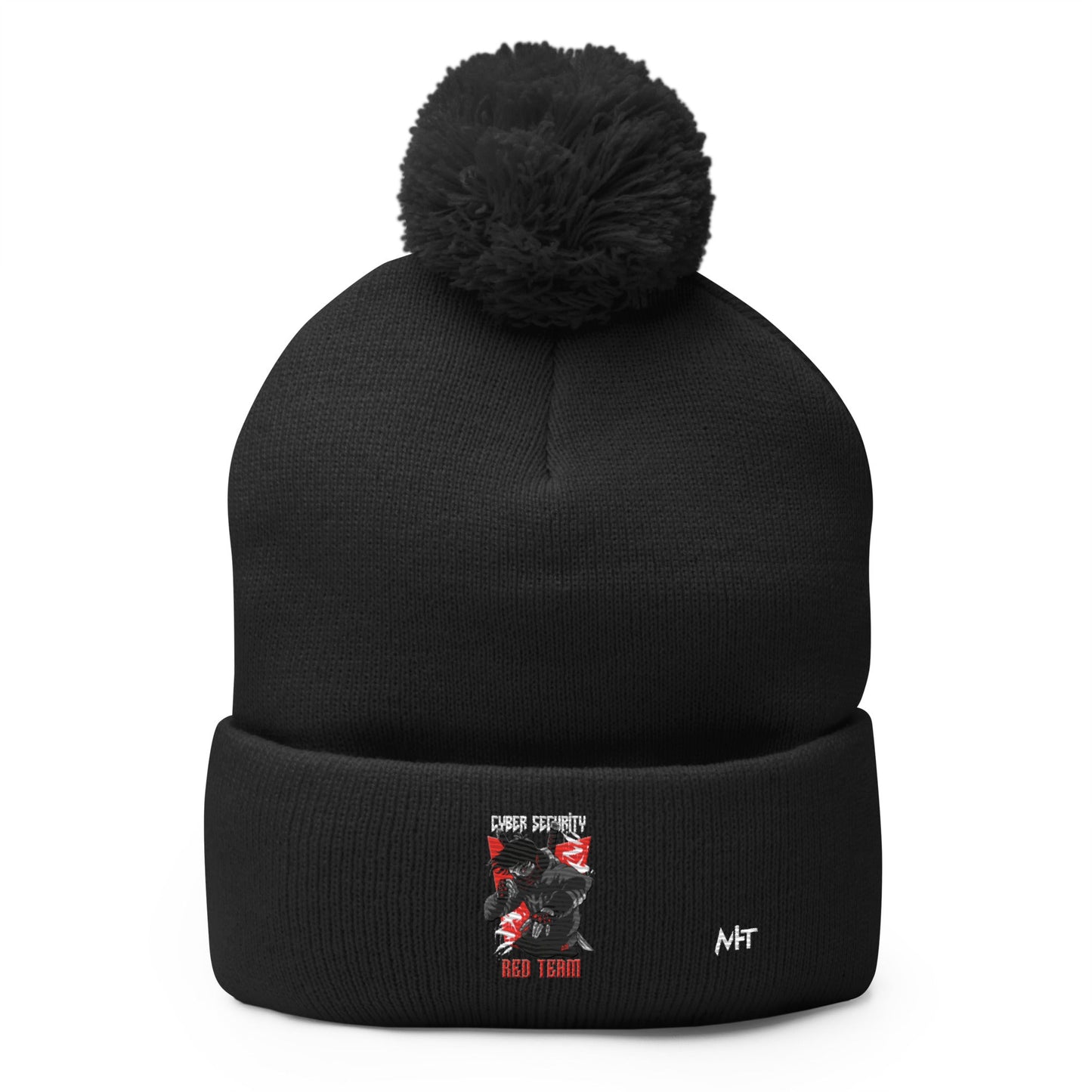 Cyber Security Red Team V3 - Pom-Pom Beanie by DarkByteGear