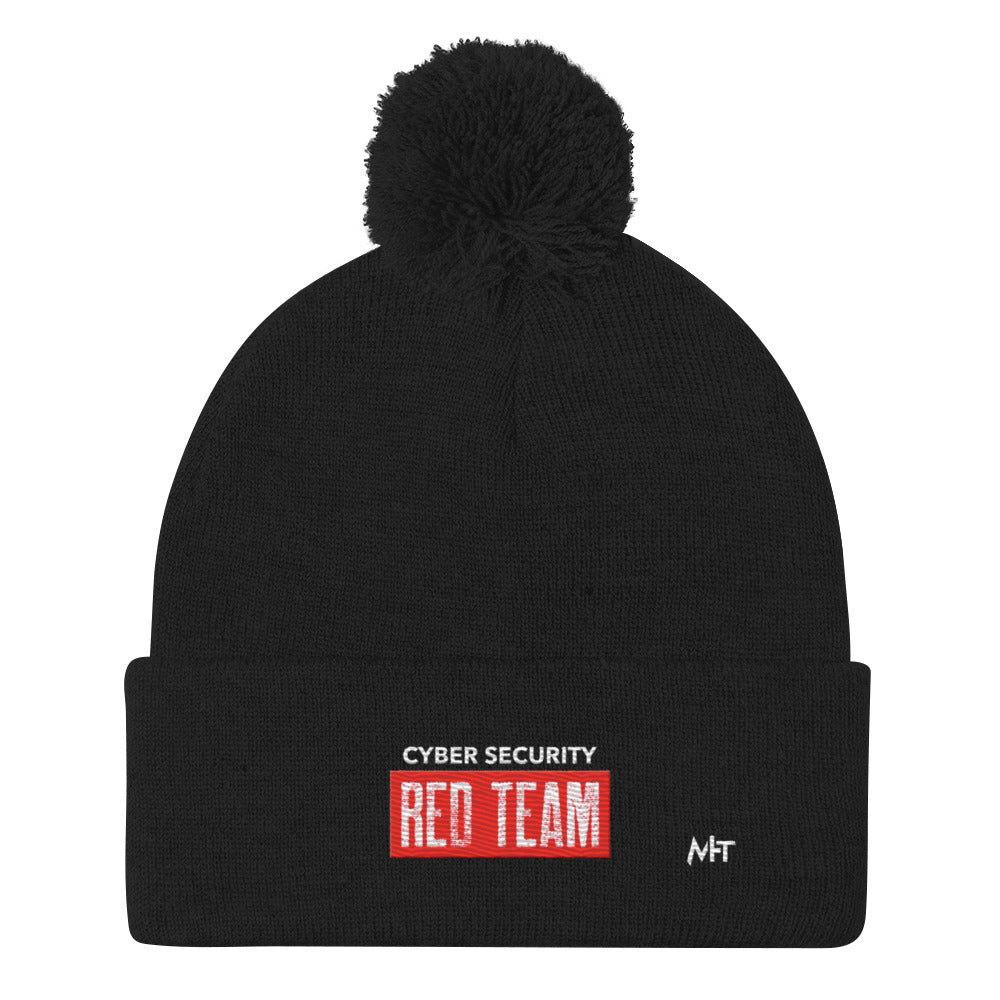 Cyber Security Red Team V1 - Pom-Pom Beanie by DarkByteGear