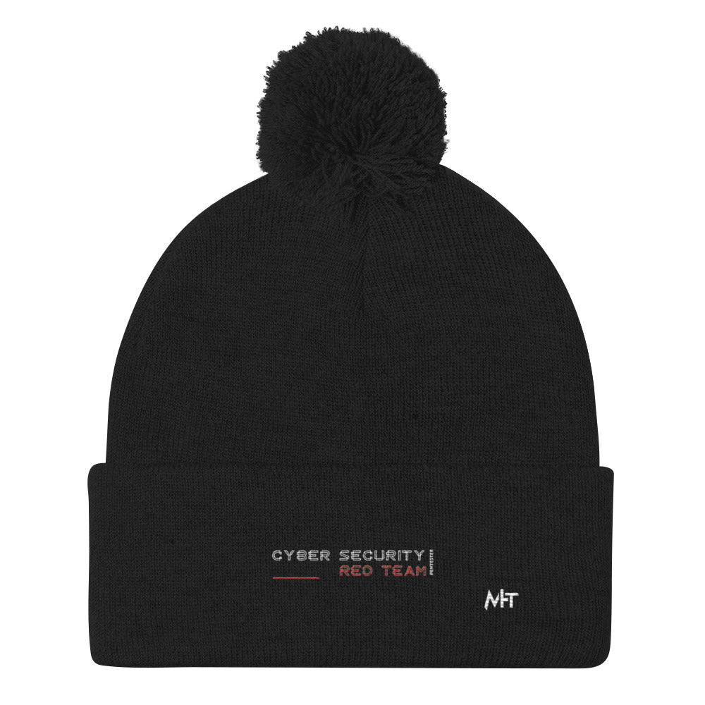 Cyber Security Red Team V2 - Pom-Pom Beanie by DarkByteGear