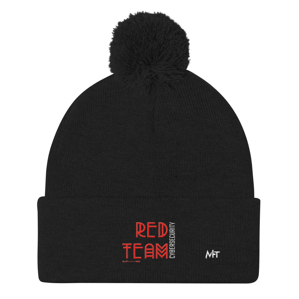 Cyber Security Red Team V5 - Pom-Pom Beanie by DarkByteGear