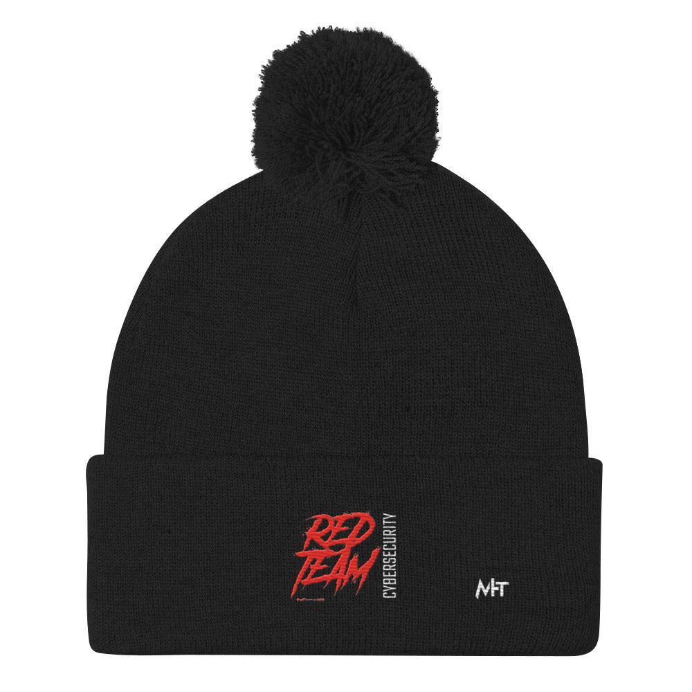 Cyber Security Red Team V6 - Pom-Pom Beanie by DarkByteGear