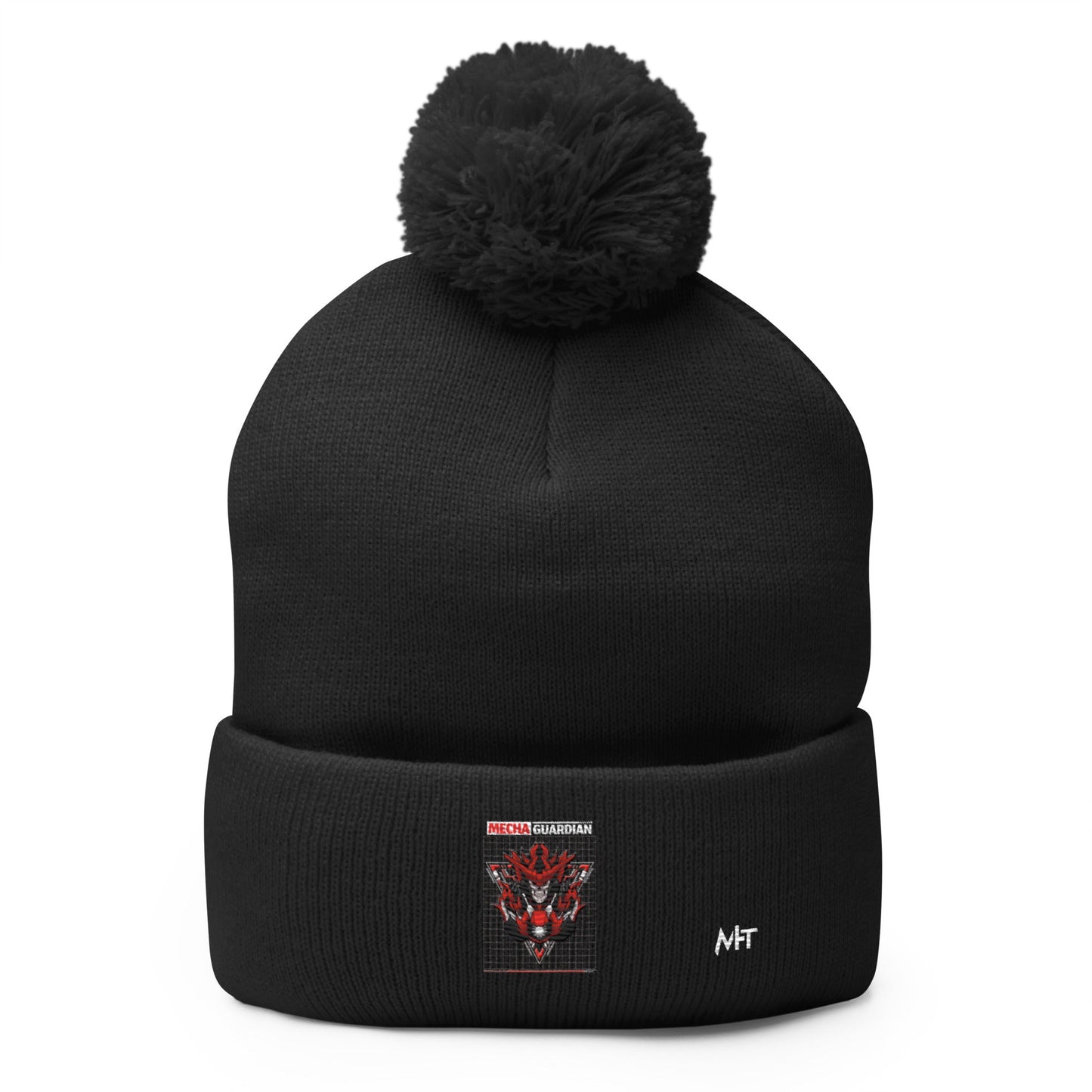 Red Mecha Guardian - Pom-Pom Beanie by DarkByteGear