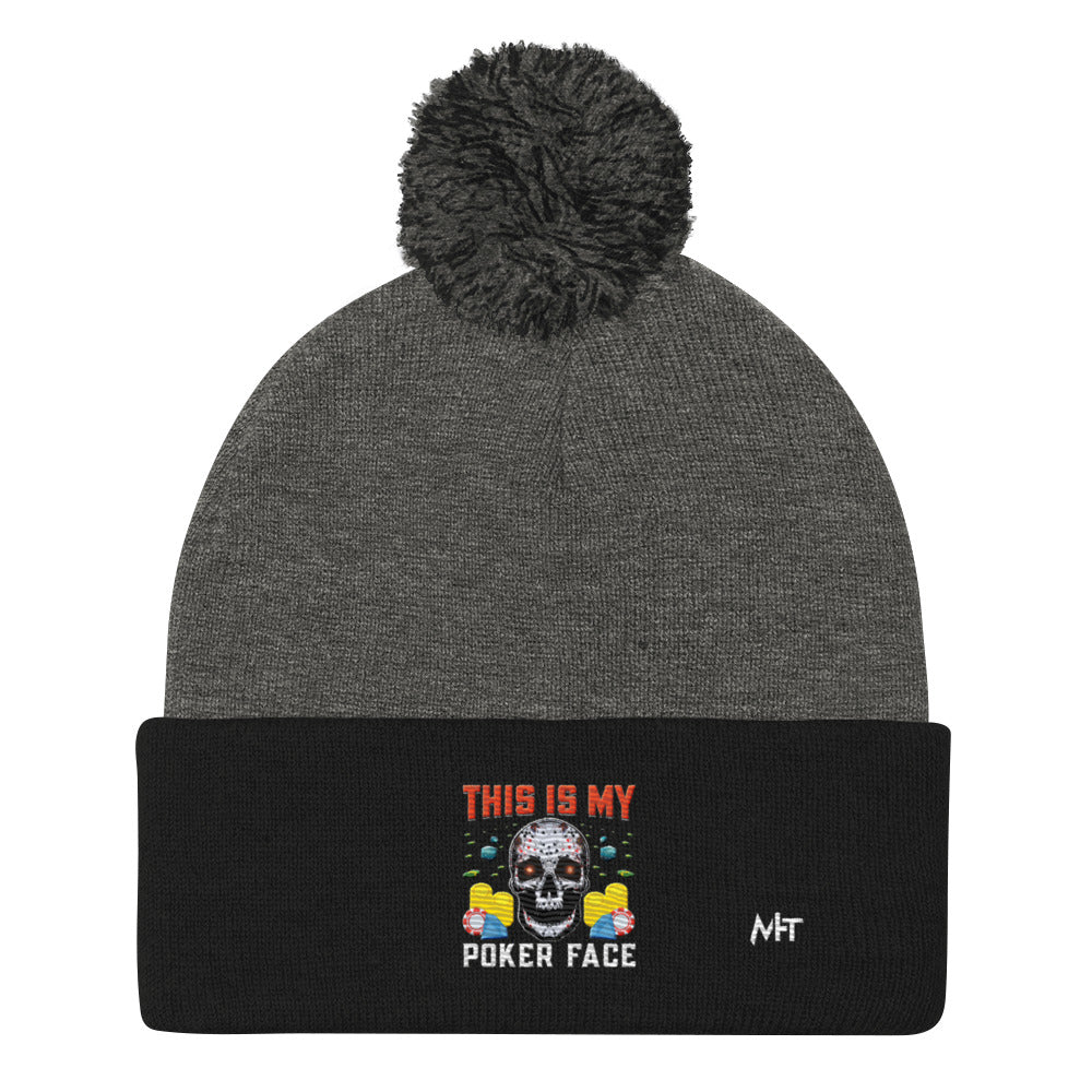 This is My Poker Face - Pom-Pom Beanie by DarkByteGear