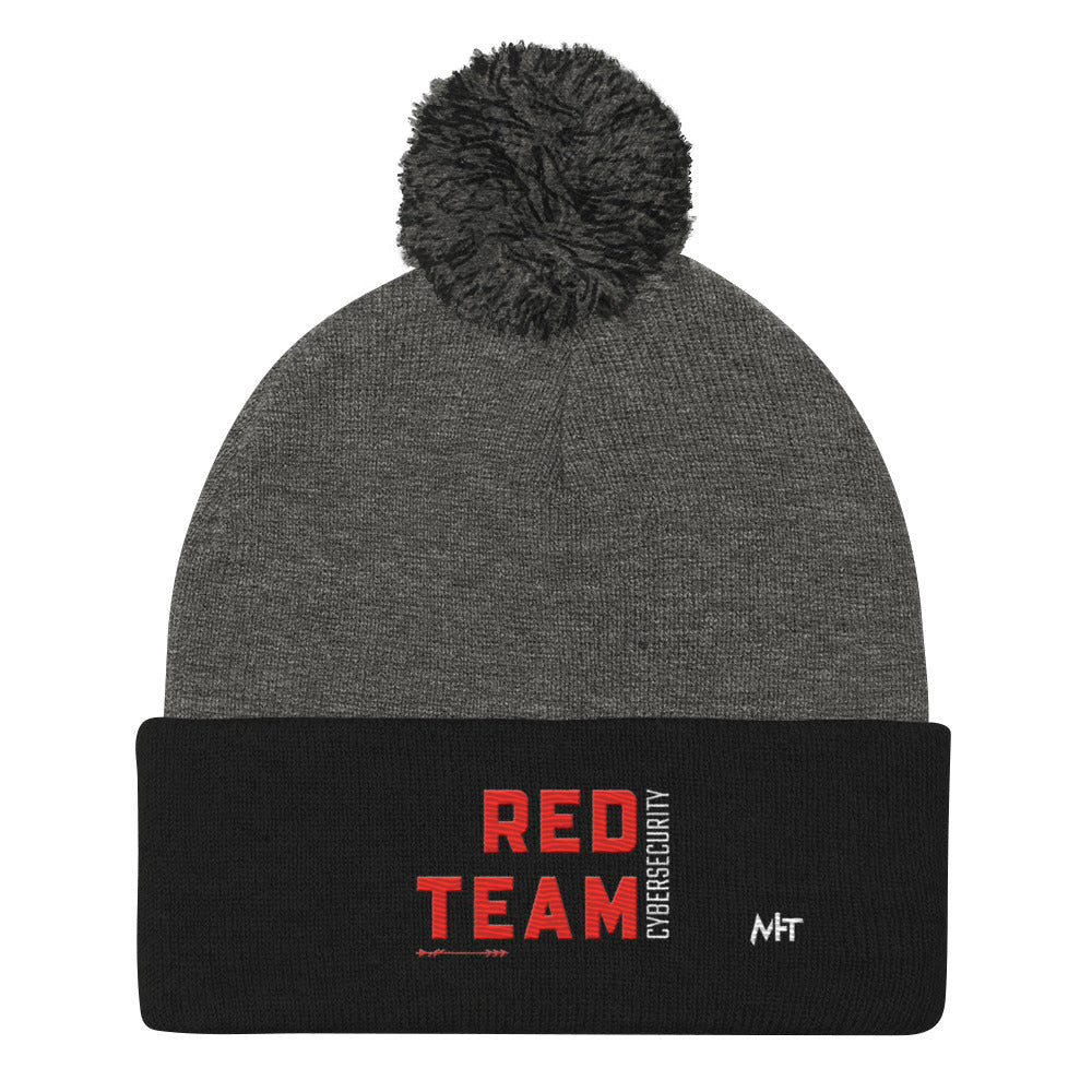 Cyber Security Red Team V8 - Pom-Pom Beanie by DarkByteGear