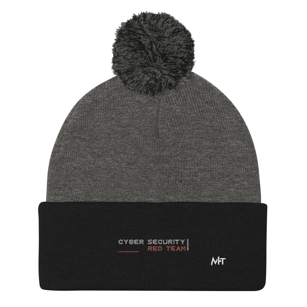 Cyber Security Red Team V2 - Pom-Pom Beanie by DarkByteGear