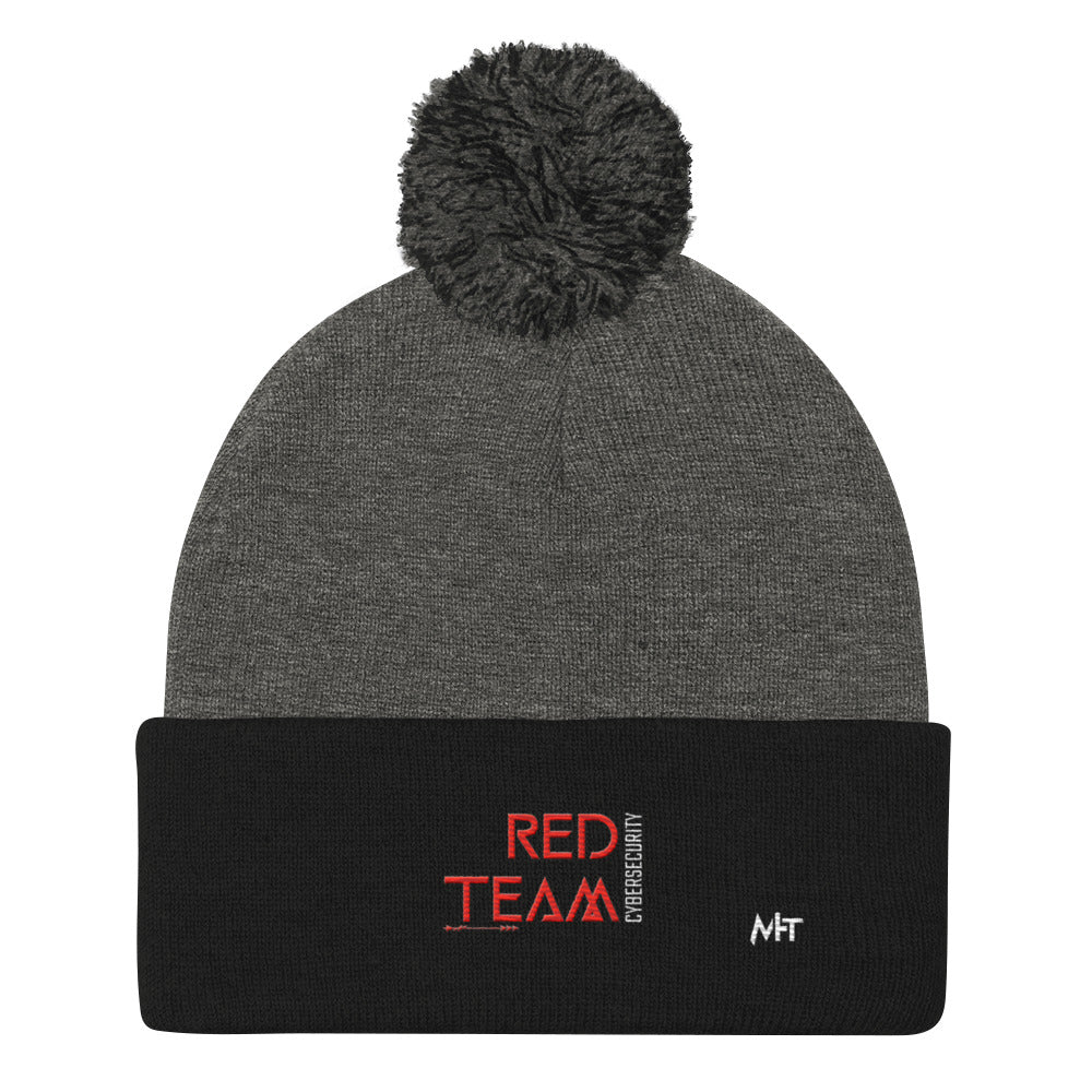 Cyber Security Red Team V4 - Pom-Pom Beanie by DarkByteGear