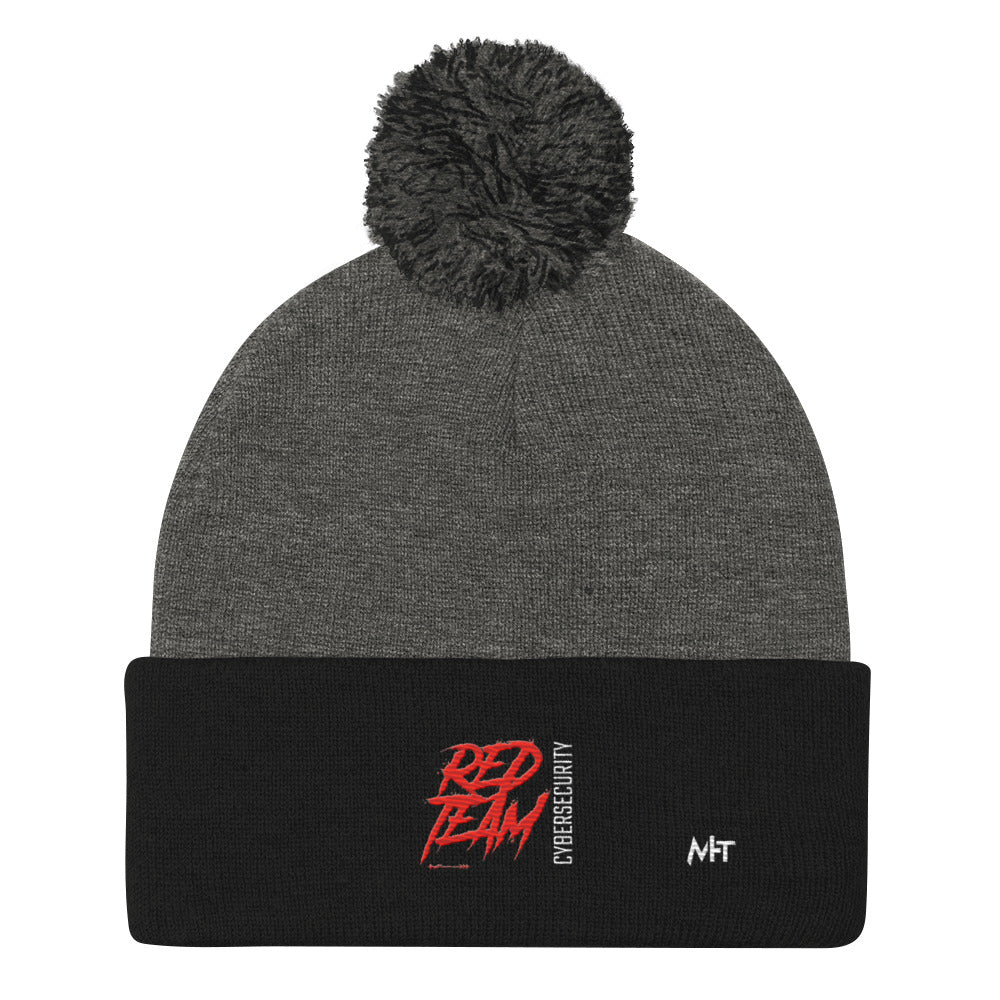Cyber Security Red Team V6 - Pom-Pom Beanie by DarkByteGear