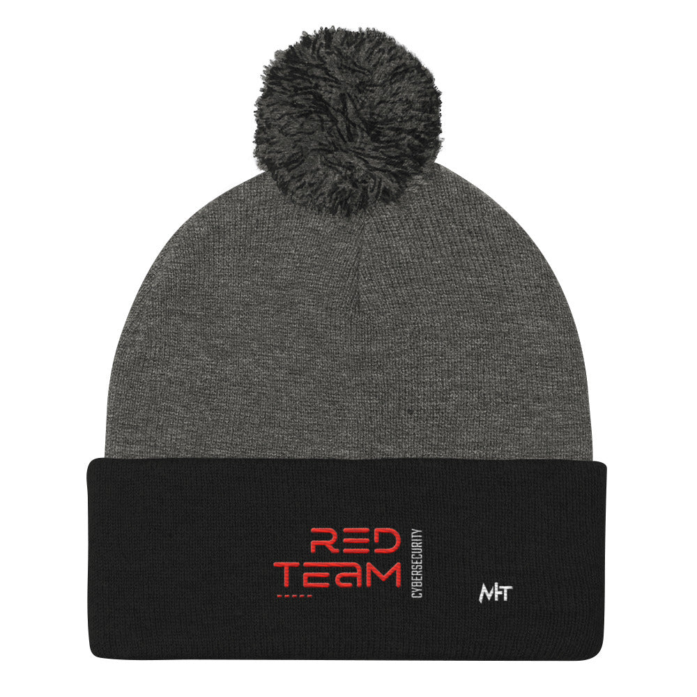 Cyber Security Red Team V11 - Pom-Pom Beanie by DarkByteGear