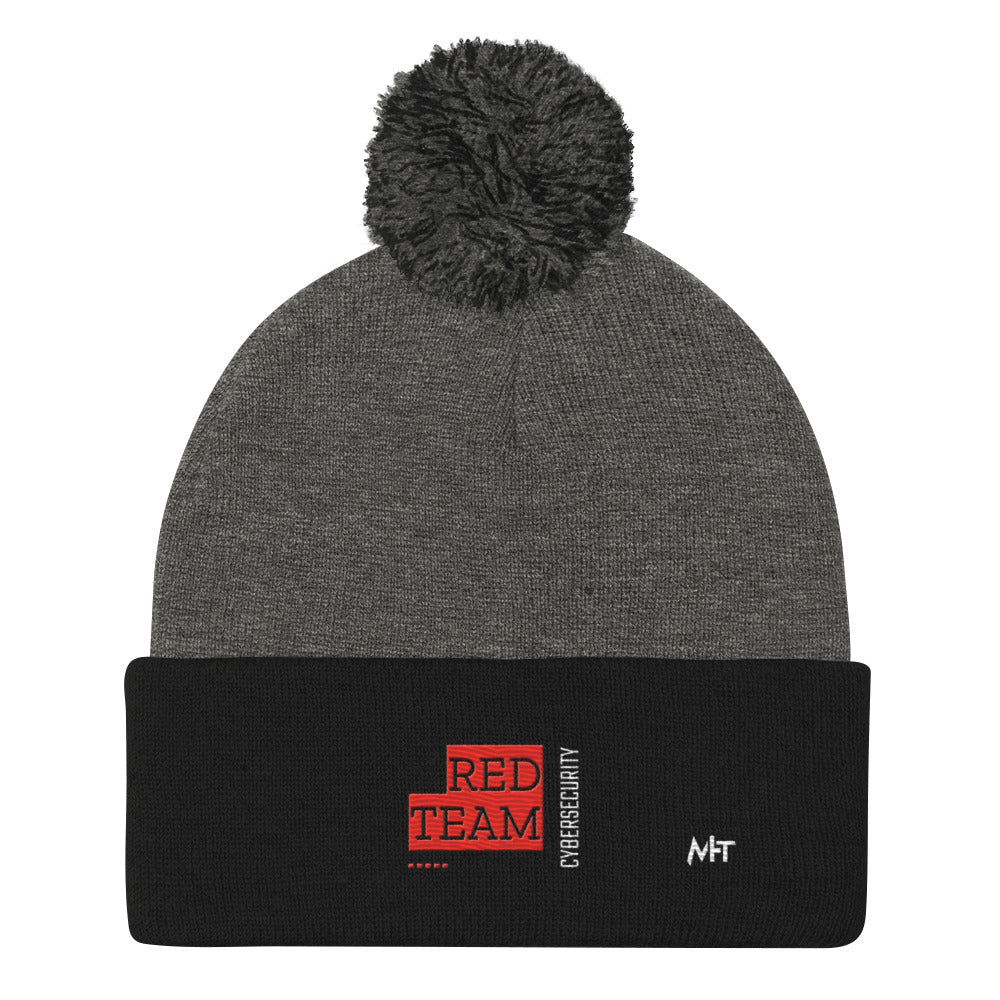 Cyber Security Red Team V13 - Pom-Pom Beanie by DarkByteGear