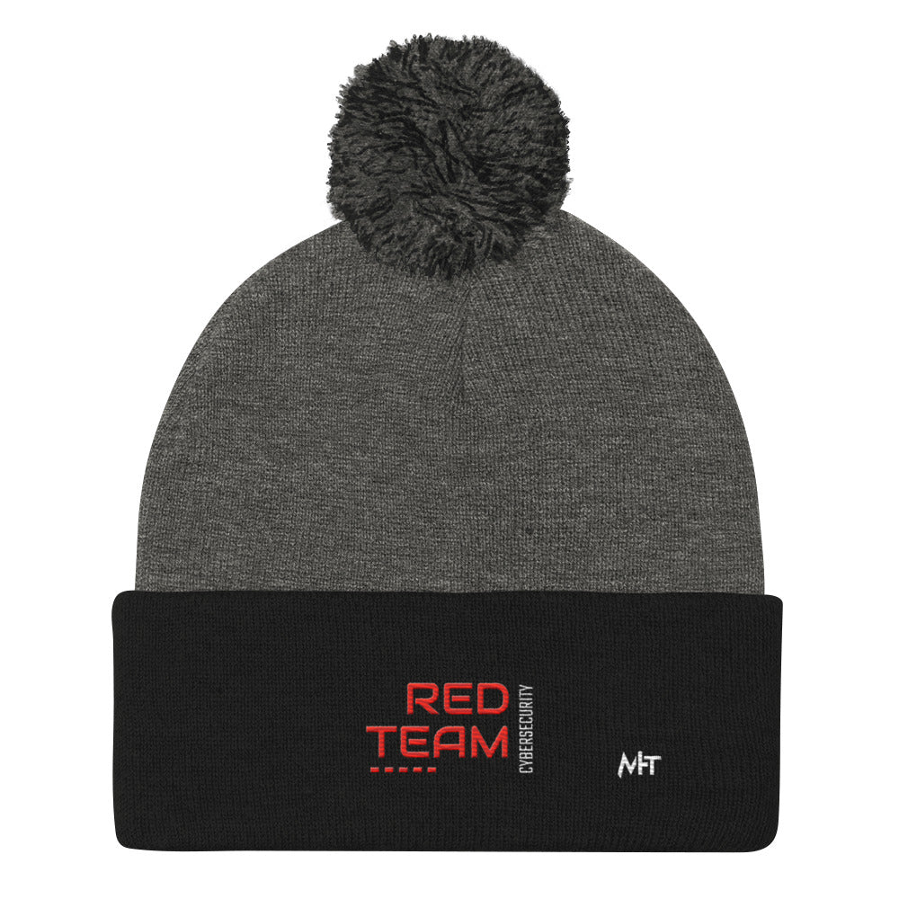 Cyber Security Red Team V14 - Pom-Pom Beanie by DarkByteGear