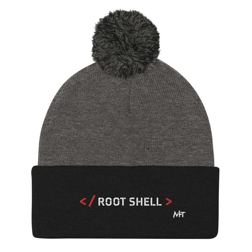 Root Shell - Pom-Pom Beanie by DarkByteGear