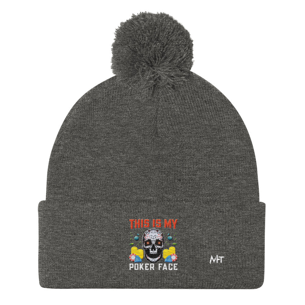 This is My Poker Face - Pom-Pom Beanie by DarkByteGear