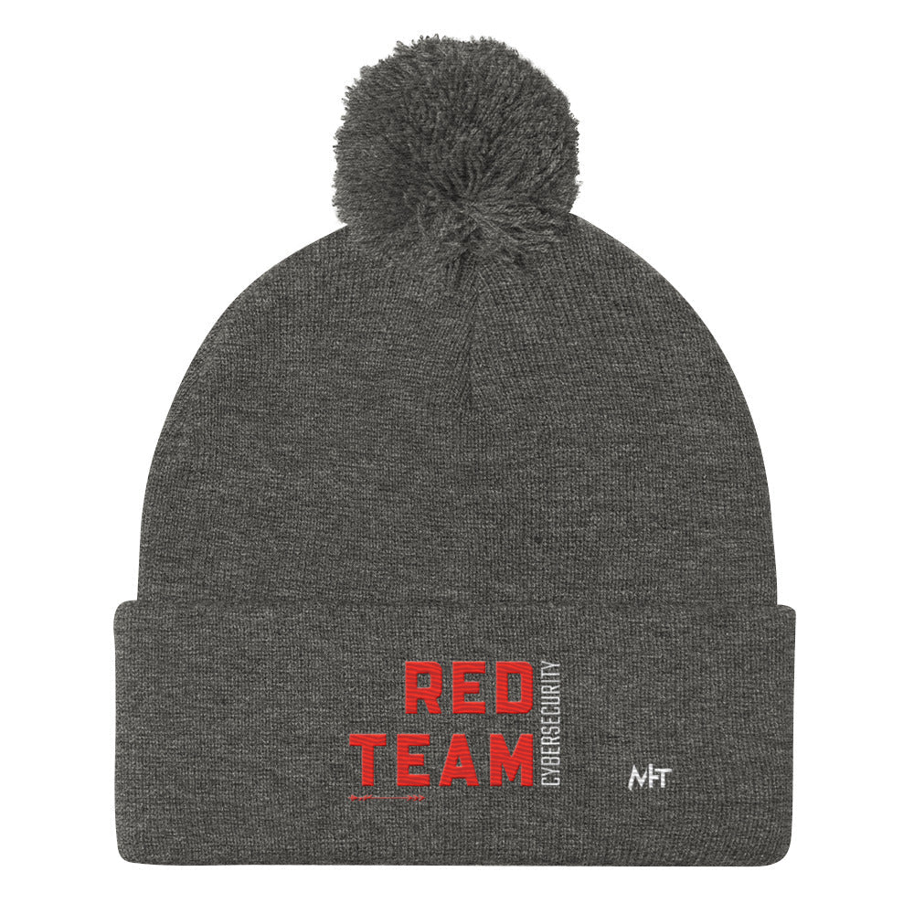 Cyber Security Red Team V8 - Pom-Pom Beanie by DarkByteGear